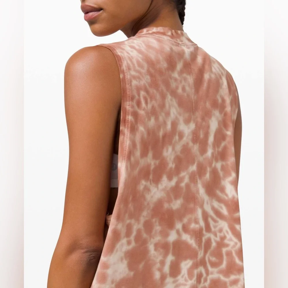 LULULEMON All Yours Tank Tie Dye in Marmoleado Tie Dye Ancient Copper Size 2
